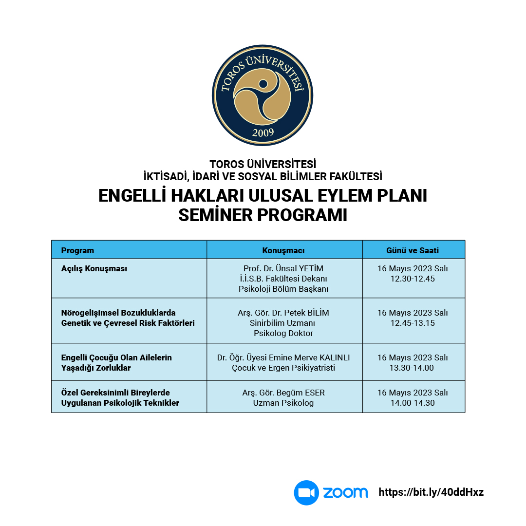 Engelli Hakları Ulusal Eylem Planı Semier Programı